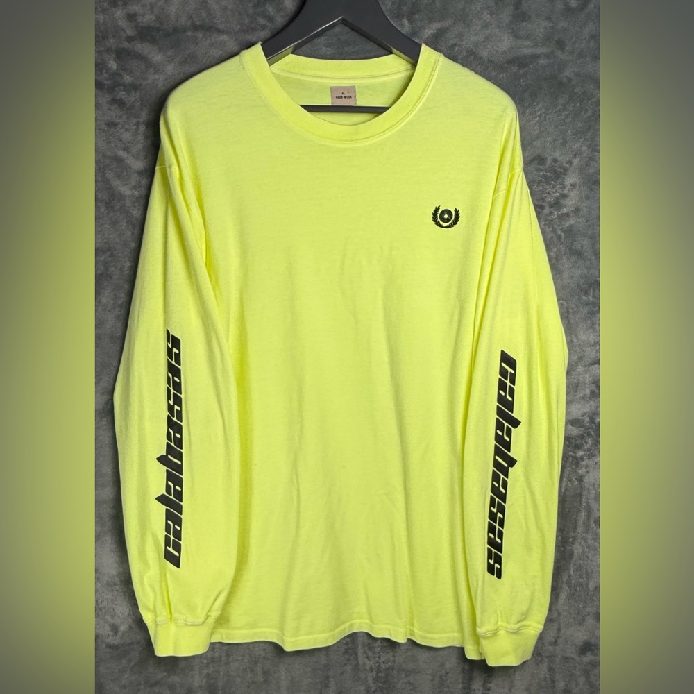 YEEZY Calabasas Frozen Yellow Long Sleeve Kanye West adidas Tee